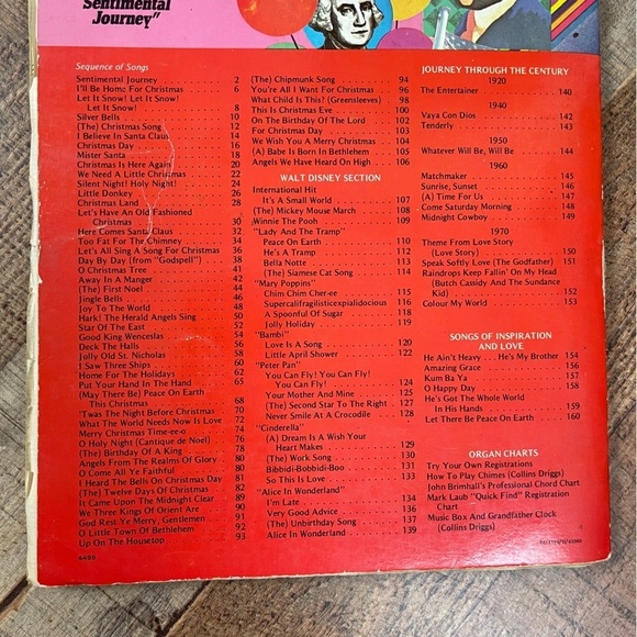 Christmas Greetings 100 Greatest Christmas Songs Organ Music Book Notes Holiday - Picture 5 of 9